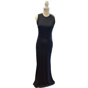 KIR Black Formal Dress with Open Diamond Back
